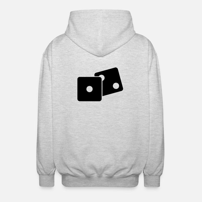 Dit - Veste à capuche unisexe - gris clair chiné