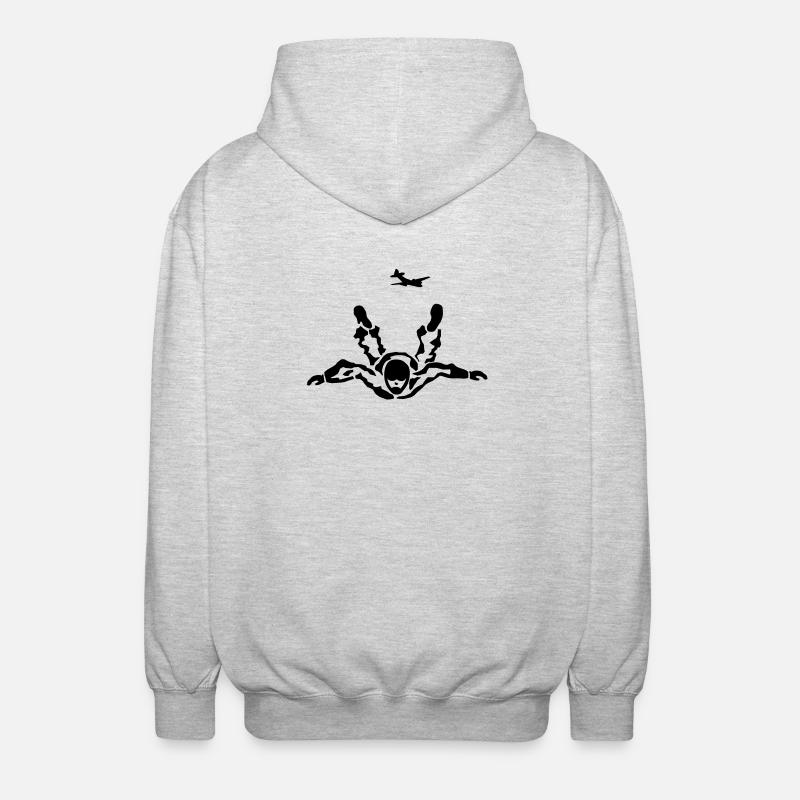 skydiver - Veste à capuche unisexe - gris clair chiné