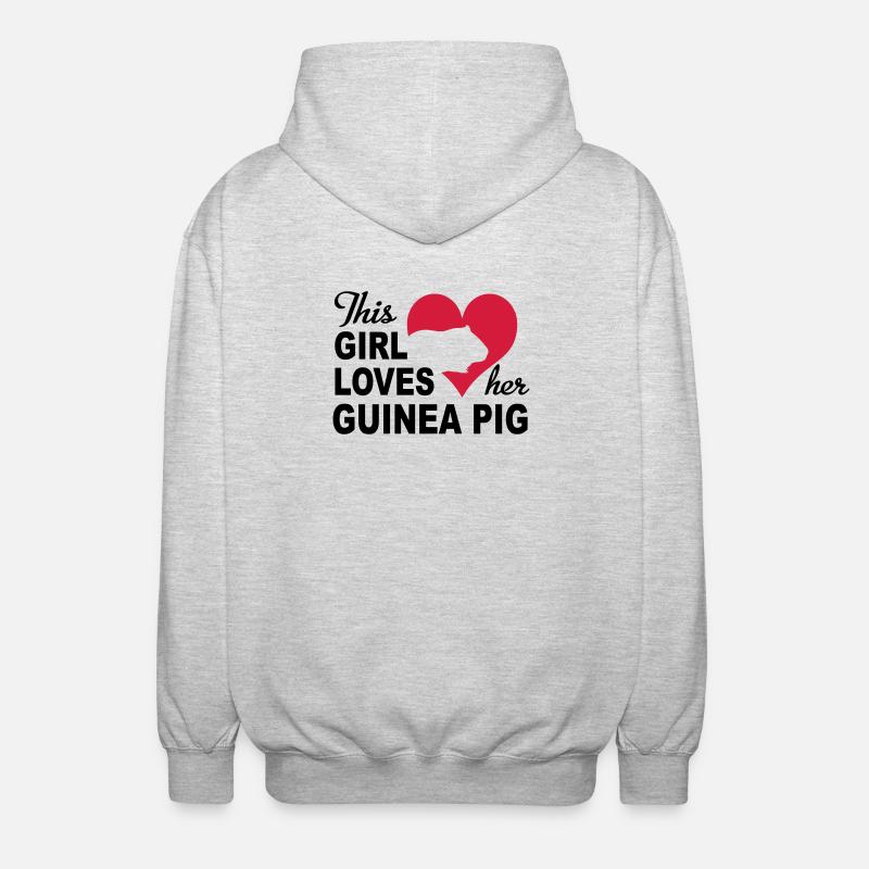 Cobaye - Veste à capuche unisexe - gris clair chiné
