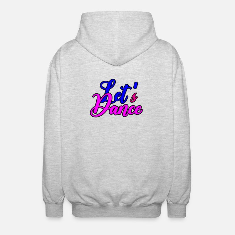 Motivation de danse joyeuse - Veste à capuche unisexe - gris clair chiné