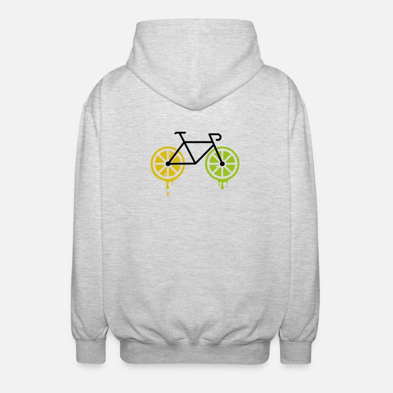 Citron vélo - Veste à capuche unisexe - gris clair chiné