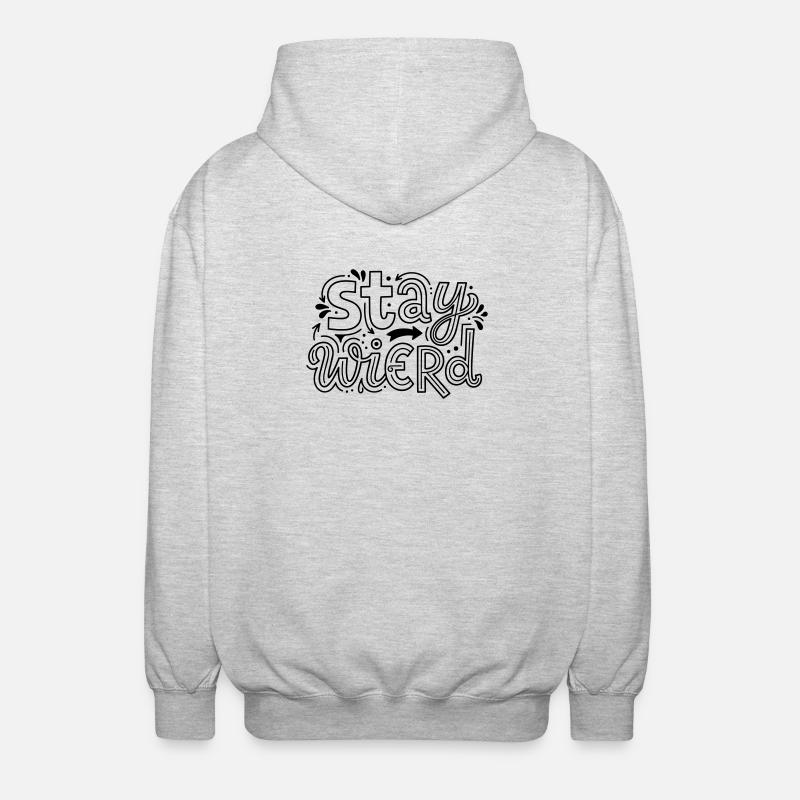 Reste bizarre - Veste à capuche unisexe - gris clair chiné