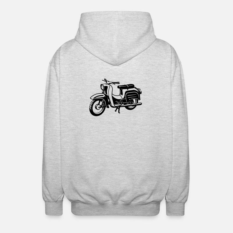 avaler - Veste à capuche unisexe - gris clair chiné