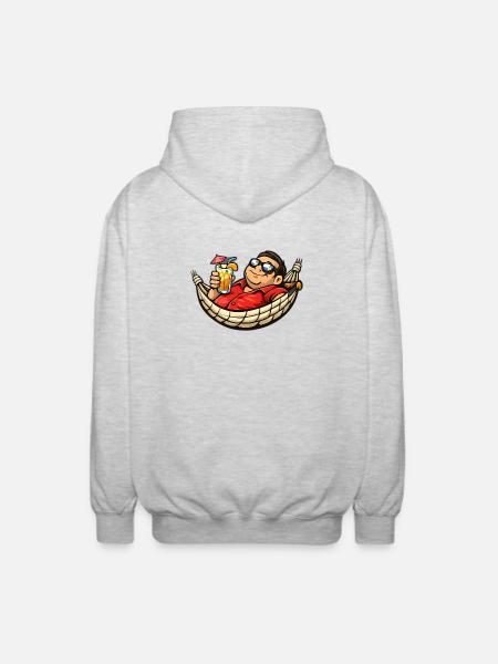 Hängematten-Profi - Unisex Kapuzenjacke - Hellgrau meliert