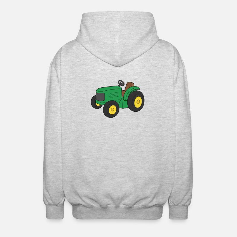 Traktor - Unisex Kapuzenjacke - Hellgrau meliert