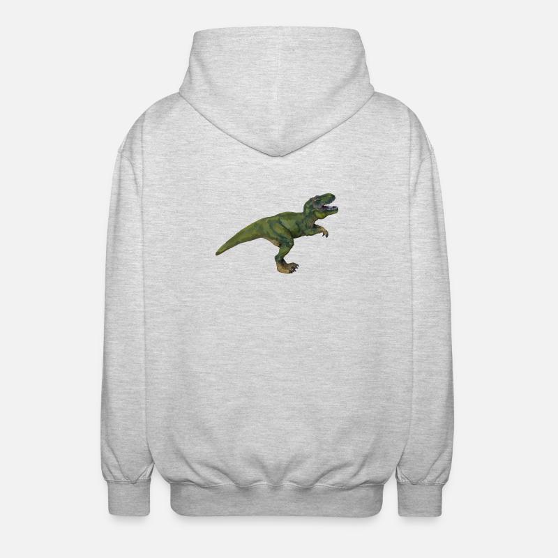 Tom T-Rex - Unisex Hooded Jacket - light heather grey