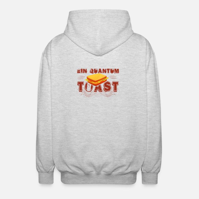 Ein Quantum Toast - Unisex Kapuzenjacke - Hellgrau meliert