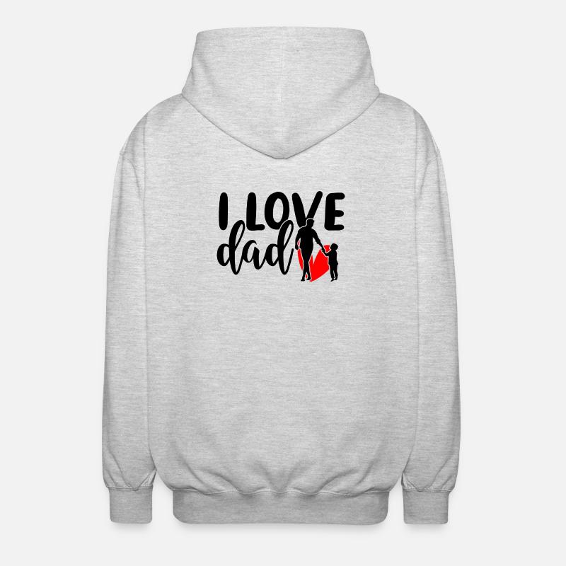 Red Ink Splatter on Black - Unisex Hooded Jacket - light heather grey