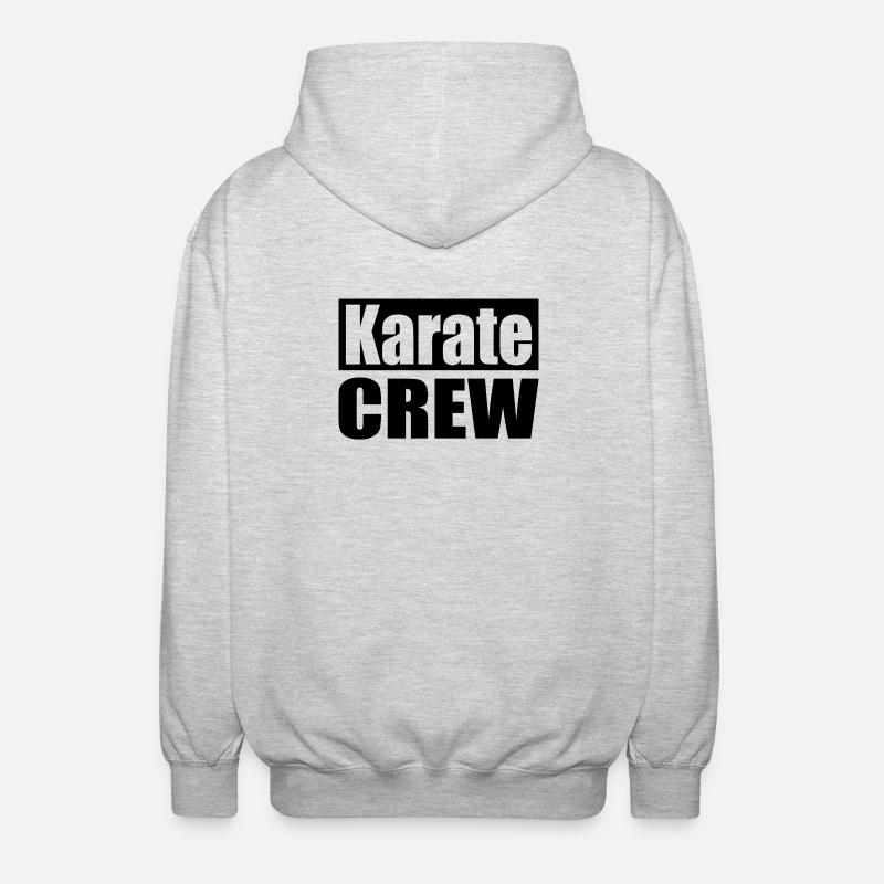 Équipe de Karaté - Veste à capuche unisexe - gris clair chiné