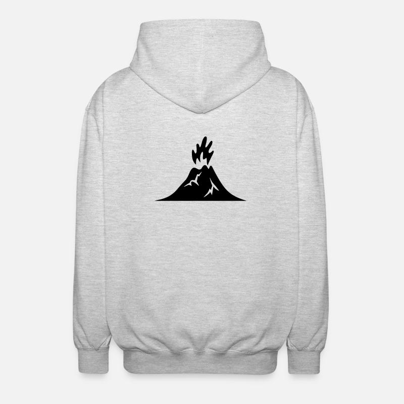 Design Natur Lebendige Elemente - Unisex Kapuzenjacke - Hellgrau meliert