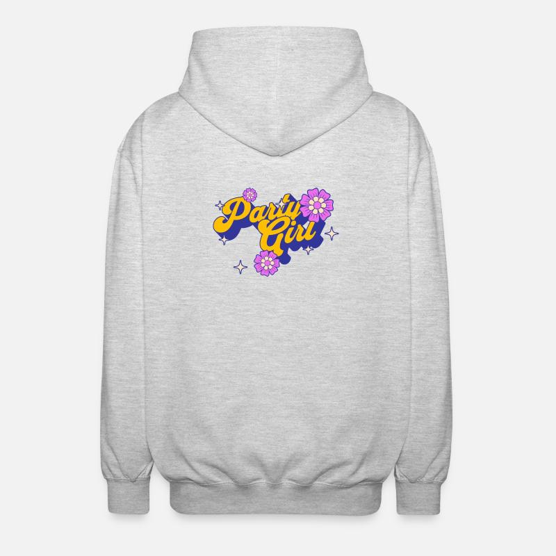 Fêtarde - Veste à capuche unisexe - gris clair chiné