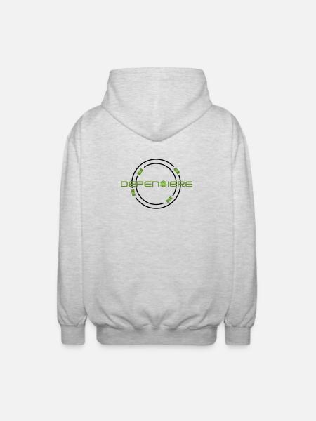Spender - Unisex Kapuzenjacke - Hellgrau meliert