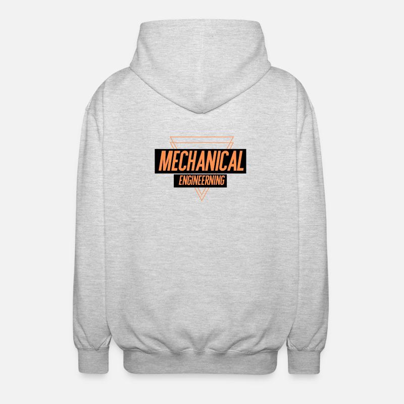 Génie mécanique - Veste à capuche unisexe - gris clair chiné
