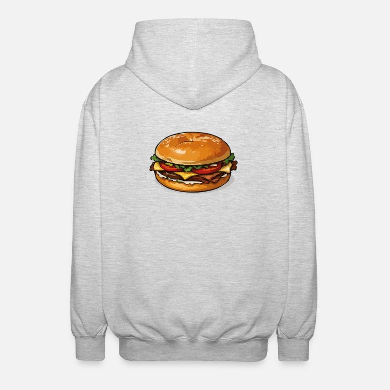 Hamburger PopArt - Unisex Kapuzenjacke - Hellgrau meliert
