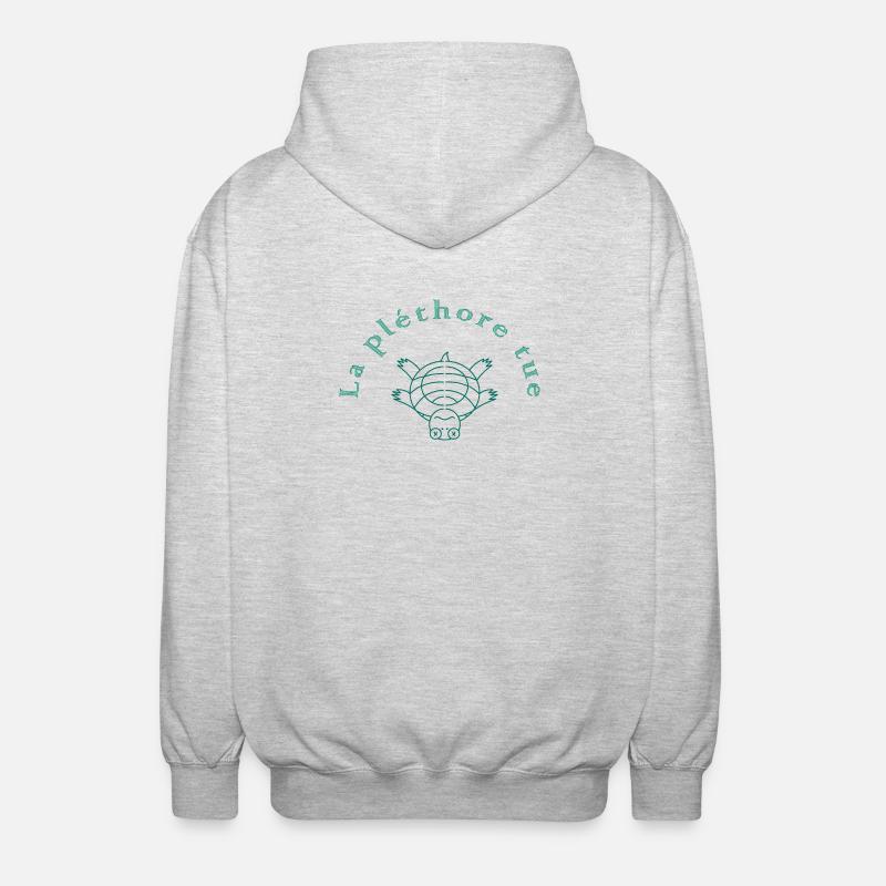 La Pléthore Tue Vert - Veste à capuche unisexe - gris clair chiné
