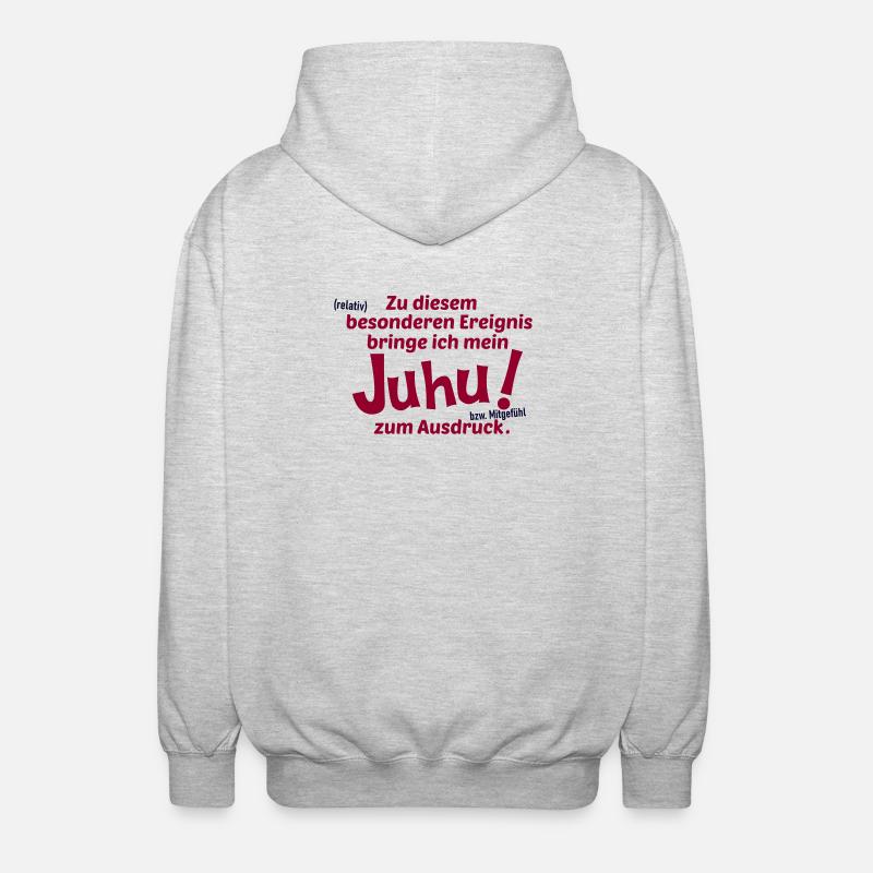 Allgemeines Ereignis - Unisex Kapuzenjacke - Hellgrau meliert