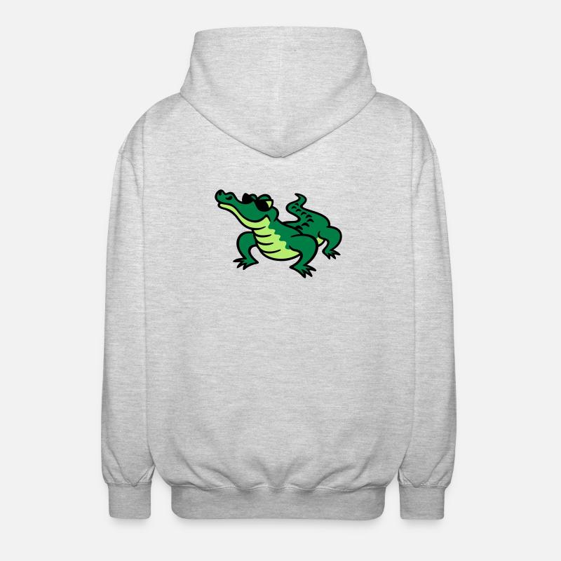 Cool Croc - Unisex Kapuzenjacke - Hellgrau meliert