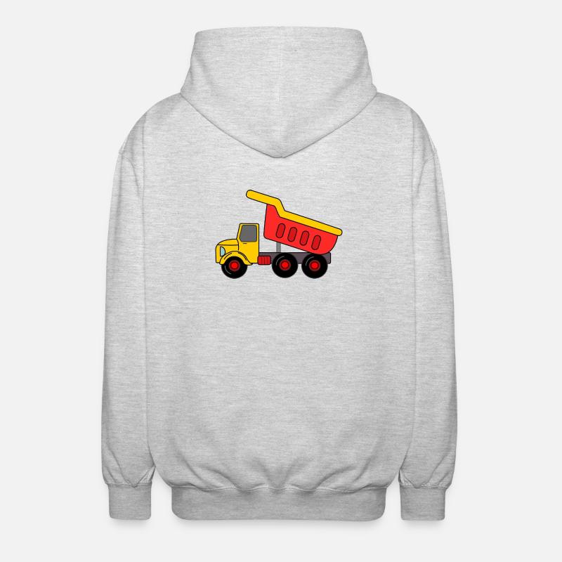 Keepauto Sand, rot gelb - Unisex Kapuzenjacke - Hellgrau meliert