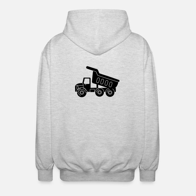 Keepauto - Unisex Kapuzenjacke - Hellgrau meliert