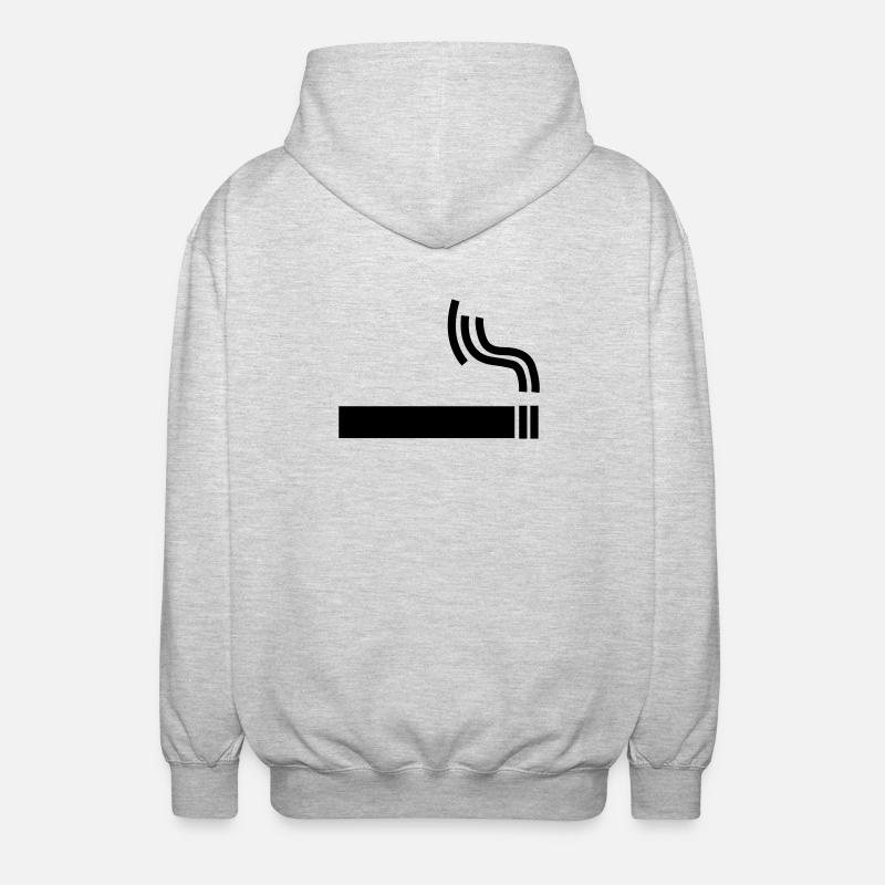 Cigarette Pause cigarette - Veste à capuche unisexe - gris clair chiné