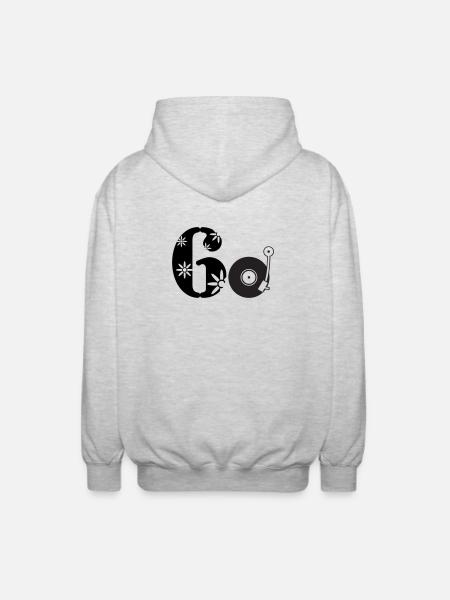 60er Sechzigster Sixties 60. - Unisex Kapuzenjacke - Hellgrau meliert