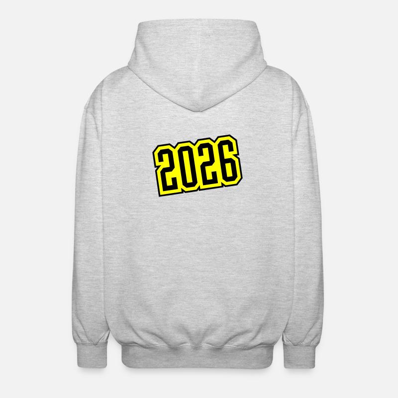 2026 - Felpa unisex con cappuccio - grigio chiaro melange