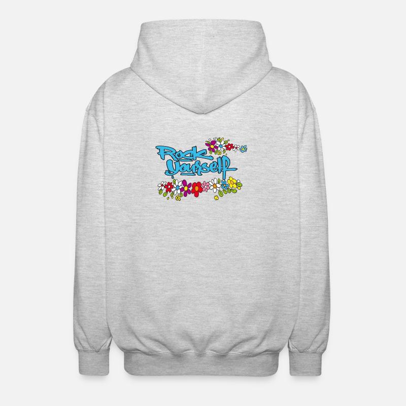 Rock Yourself  - Unisex Kapuzenjacke - Hellgrau meliert