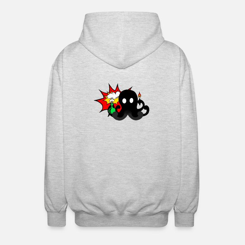 Science Explosion - Unisex Hooded Jacket - light heather grey