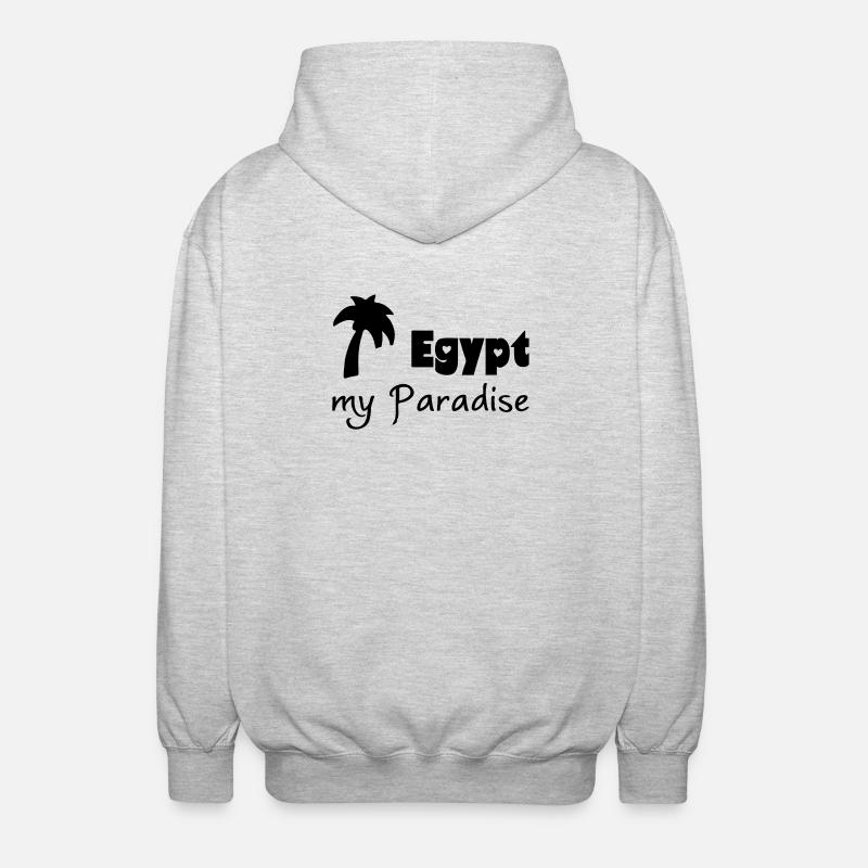 Egypt Paradise cadeau egypte vacances - Veste à capuche unisexe - gris clair chiné