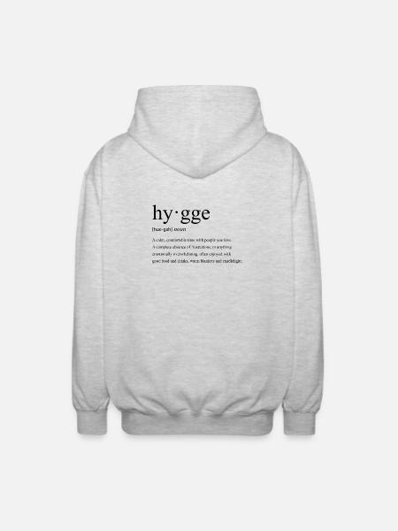 Hygge Lifestyle - Unisex Kapuzenjacke - Hellgrau meliert