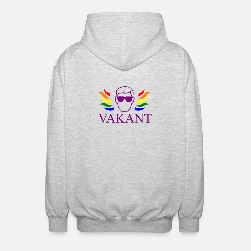 Vakant / Vacant Typ - Unisex Kapuzenjacke - Hellgrau meliert