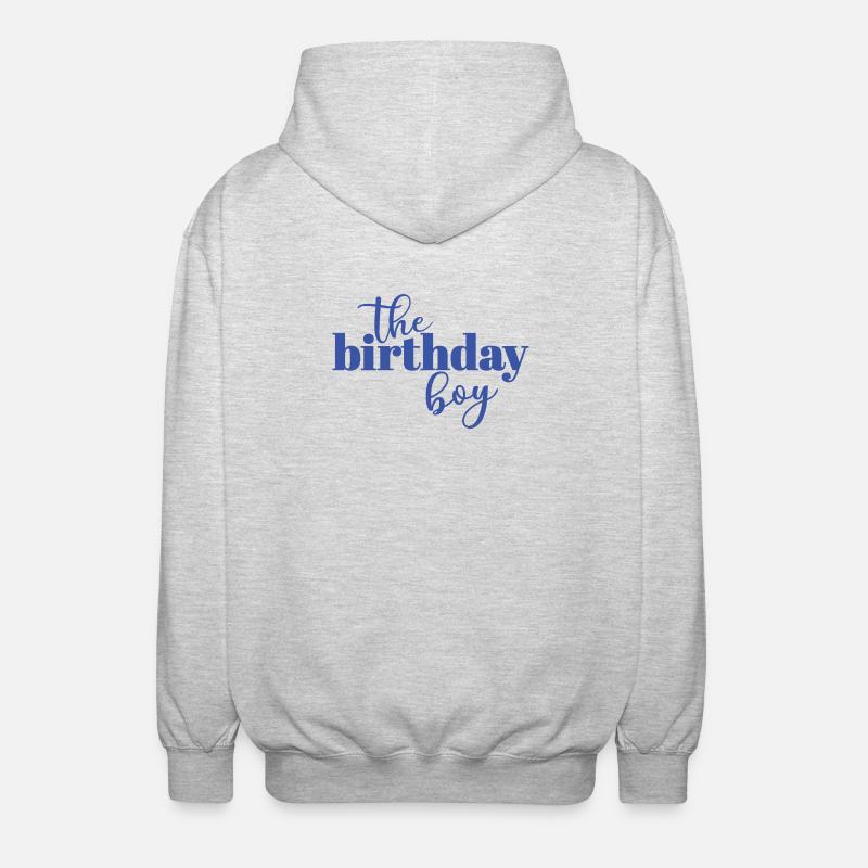 Le garçon d’anniversaire - Veste à capuche unisexe - gris clair chiné