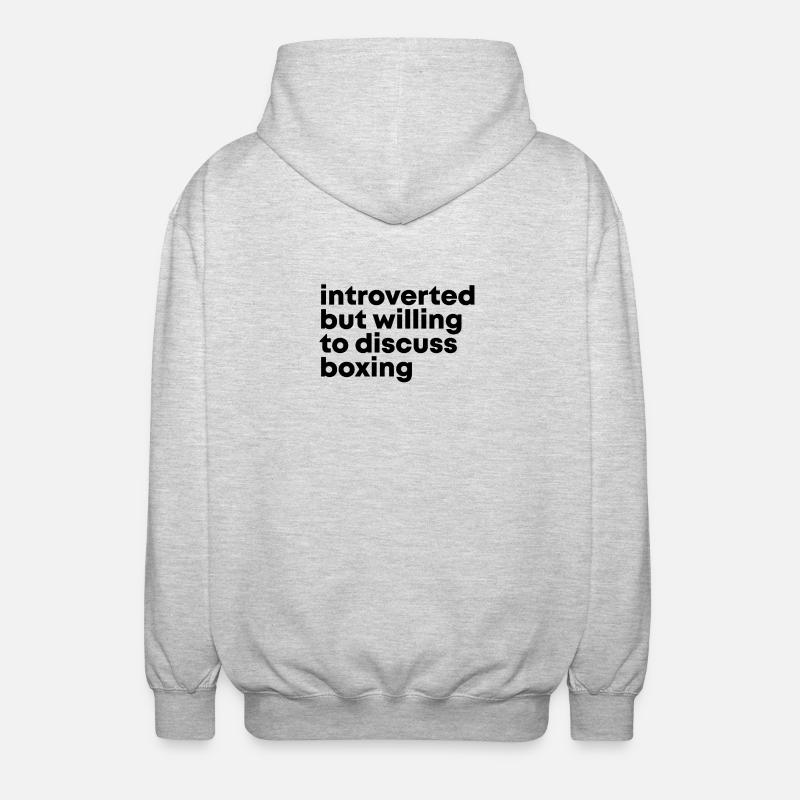 boxe - Veste à capuche unisexe - gris clair chiné