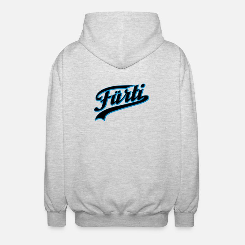 Fürti Schatten - Unisex Kapuzenjacke - Hellgrau meliert