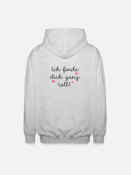 FIND FRIENDSHIP GREAT - Unisex Hooded Jacket - light heather grey
