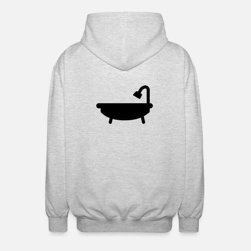 Bathtub - Unisex Hooded Jacket - light heather grey