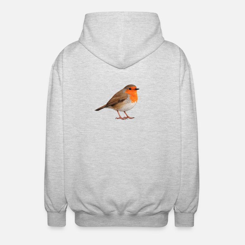 Robin - Unisex Kapuzenjacke - Hellgrau meliert
