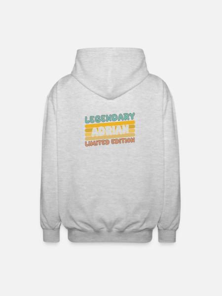 Legendary Adrian - Unisex Kapuzenjacke - Hellgrau meliert