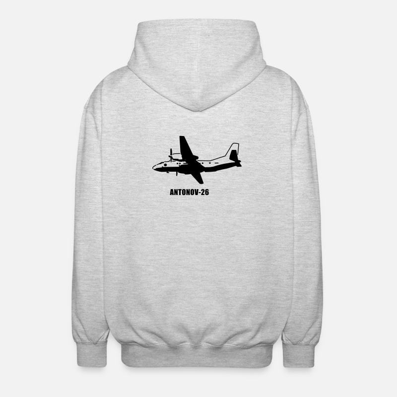 antonov26 - Veste à capuche unisexe - gris clair chiné