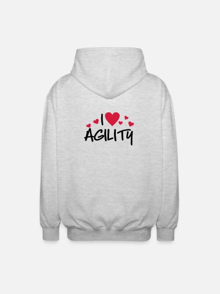 Agility - Unisex Hooded Jacket - light heather grey