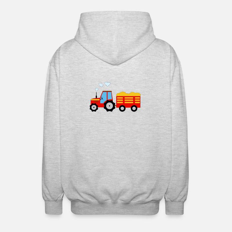 trattore - Felpa unisex con cappuccio - grigio chiaro melange