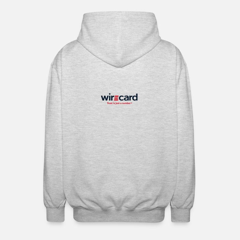 Devise de la satire de WireCard - Veste à capuche unisexe - gris clair chiné