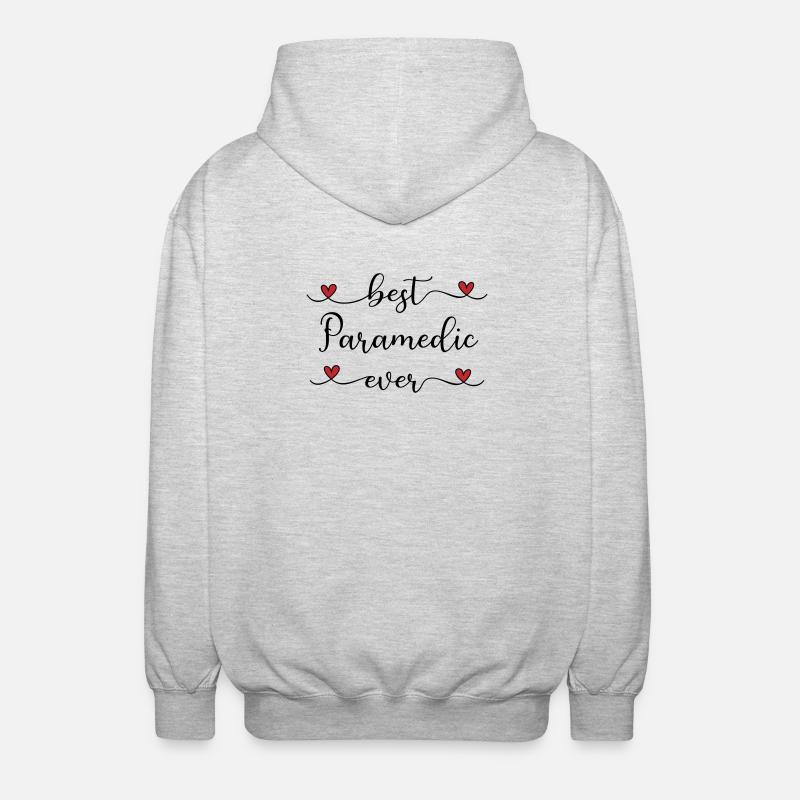 bester Sanitäter der Welt - Unisex Kapuzenjacke - Hellgrau meliert