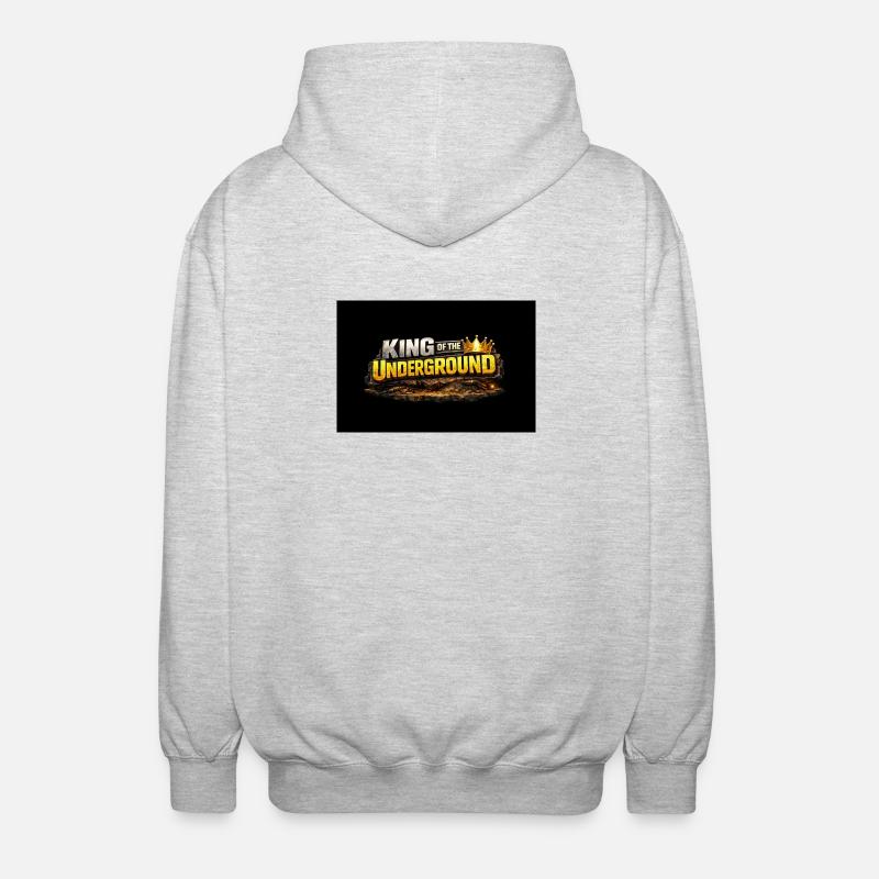 King - Unisex Hooded Jacket - light heather grey
