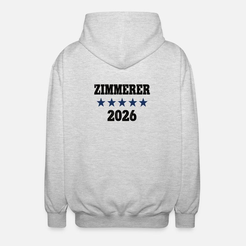 Carpenter 2026 Apprenticeship Examination Master Apprentice - Unisex Hooded Jacket - light heather grey