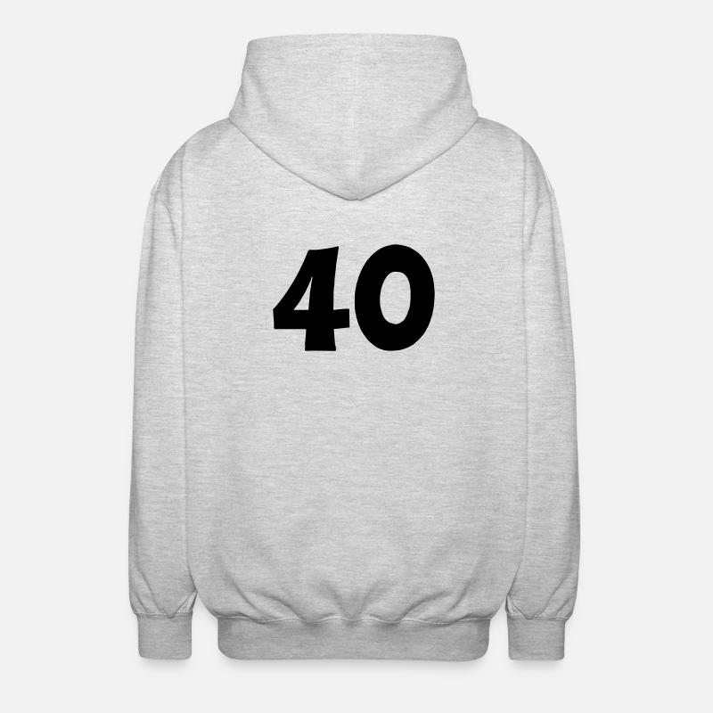40 - Unisex Hooded Jacket - light heather grey