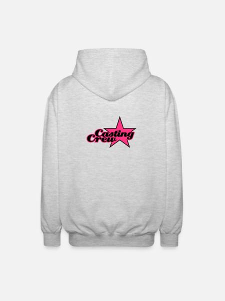 Casting Crew | Star | Stern - Veste à capuche unisexe - gris clair chiné