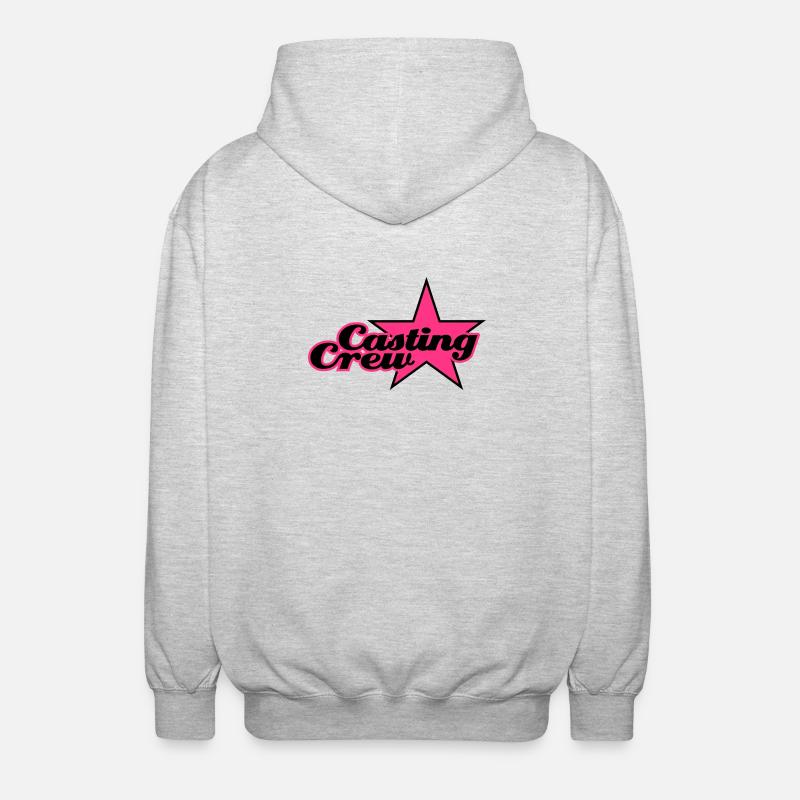 Casting Crew | Star | Stern - Veste à capuche unisexe - gris clair chiné