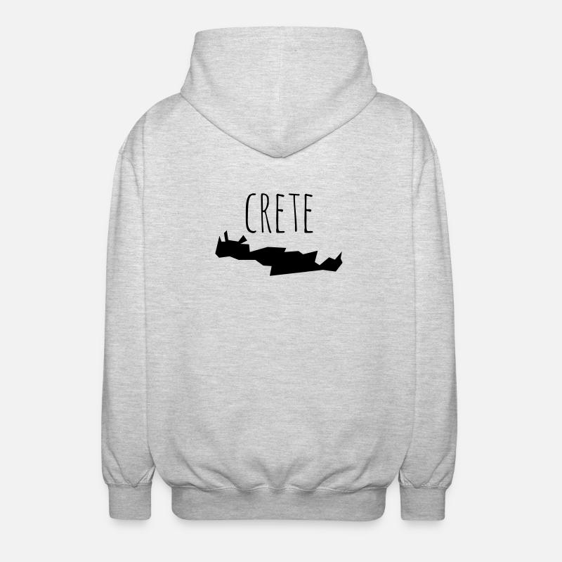 crete - Unisex Hooded Jacket - light heather grey