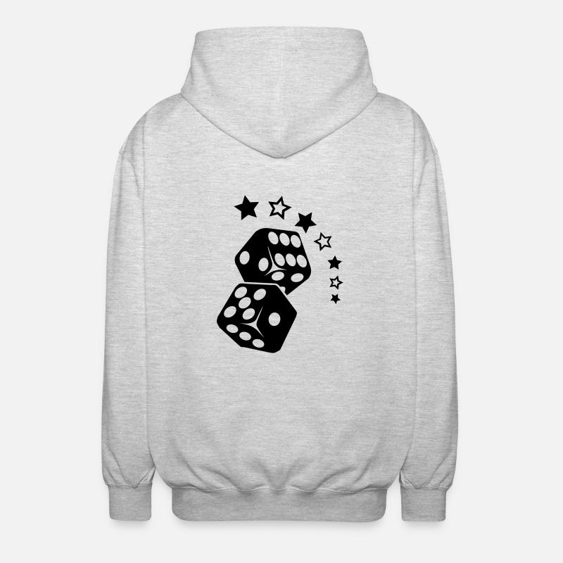 Cube to the Stars - Unisex Hooded Jacket - light heather grey